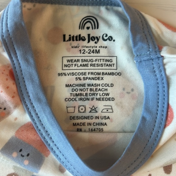 Little Joy Co Popsicle Bows Bamboo Shorts Pajama Set 12-24 months 2T 3T 4T 5 6 - Picture 5 of 7